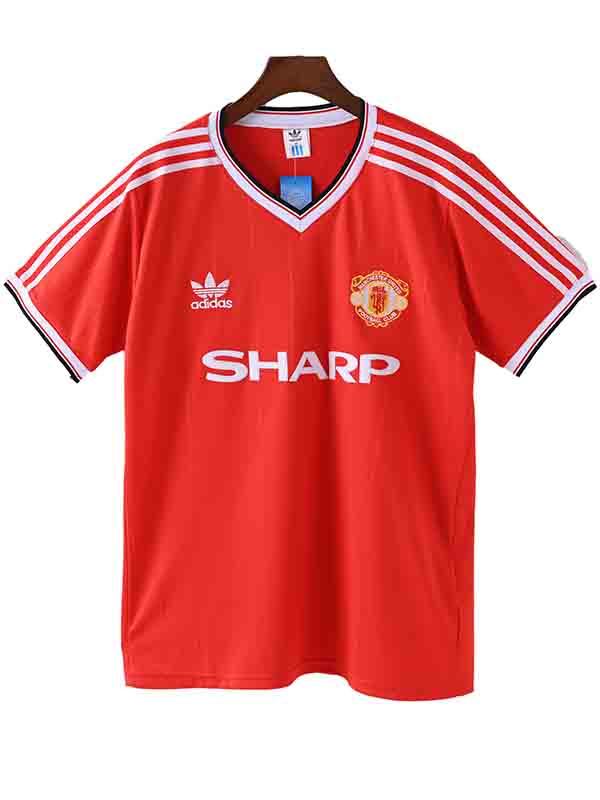 Manchester united home jersey mens retro shirt 1983-1984